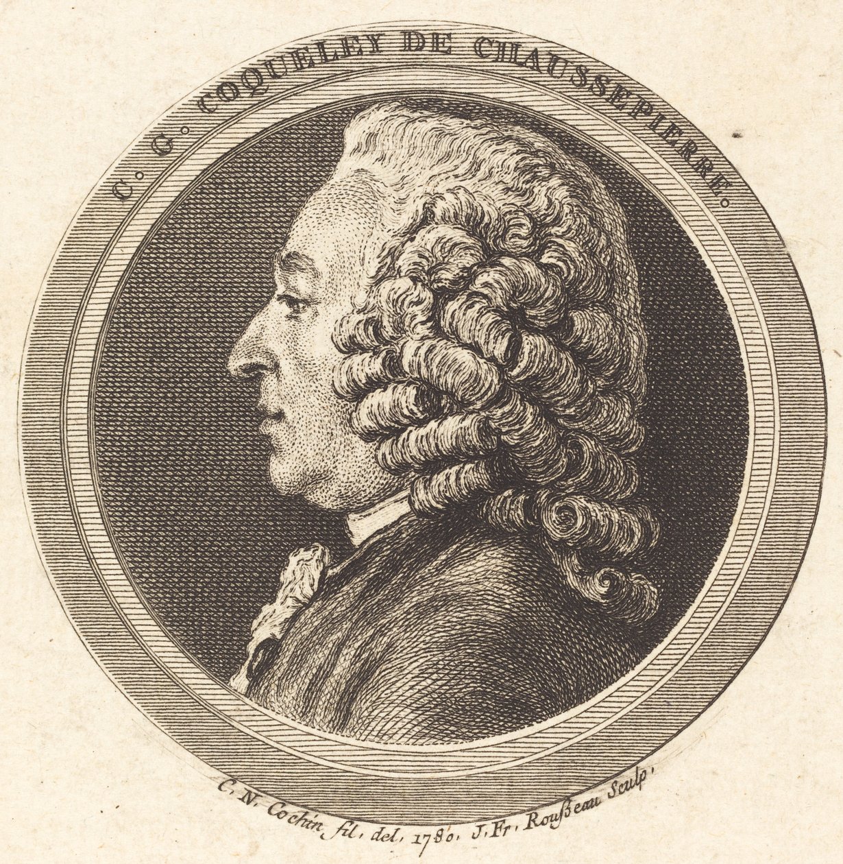 Charles-Georges Coqueley de Chaussepierre von Jean Francois Rousseau after Charles Nicolas Cochin II