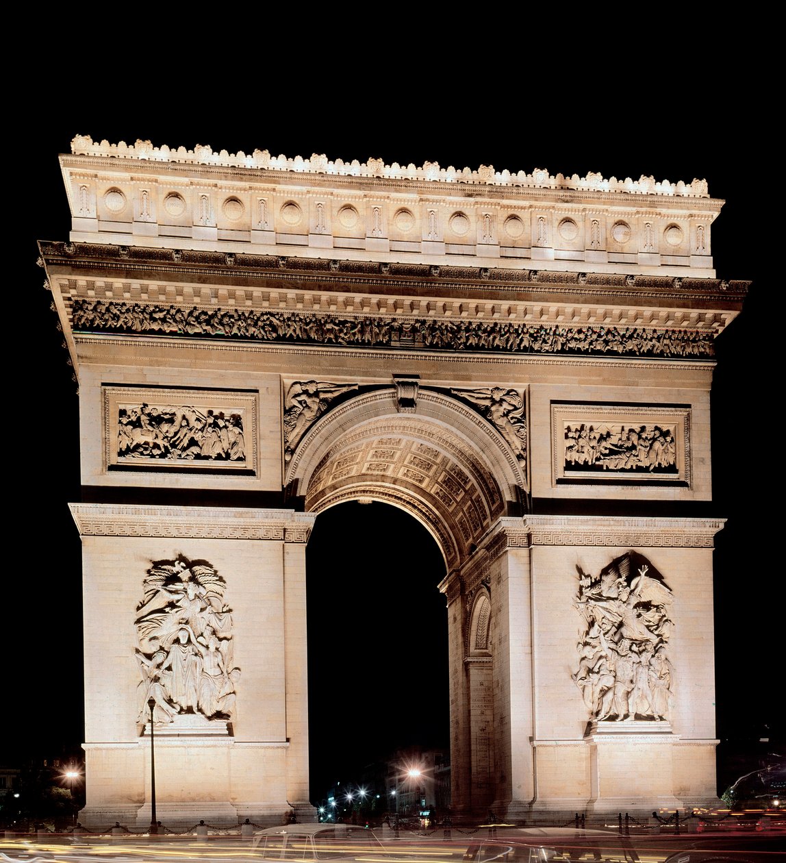 Ansicht des Arc de Triomphe von Jean Francois Chalgrin von Jean Francois Therese Chalgrin