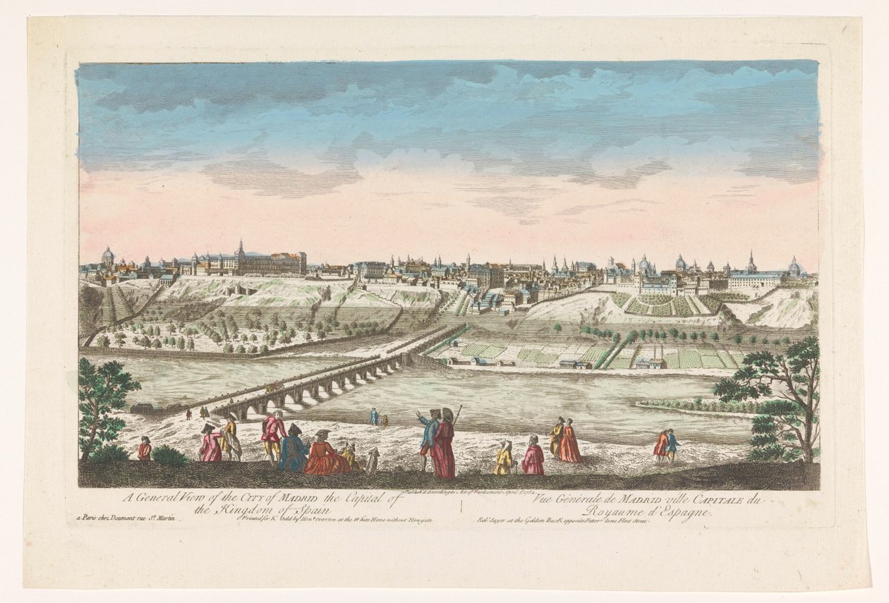 Ansicht der Stadt Madrid von Jean François Daumont