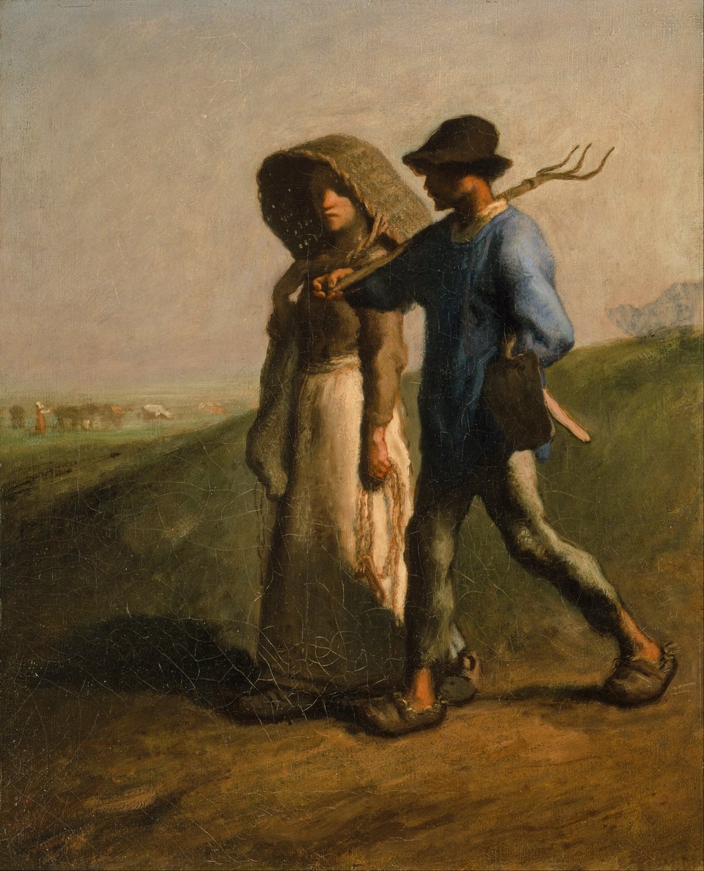 Zur Arbeit gehen von Jean-Francois Millet