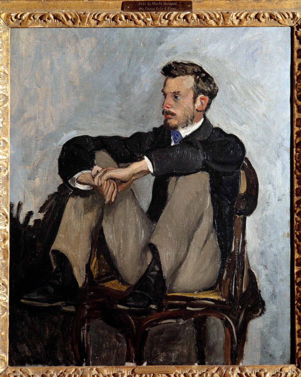 Porträt des Malers Pierre Auguste Renoir von Jean Frederic Bazille