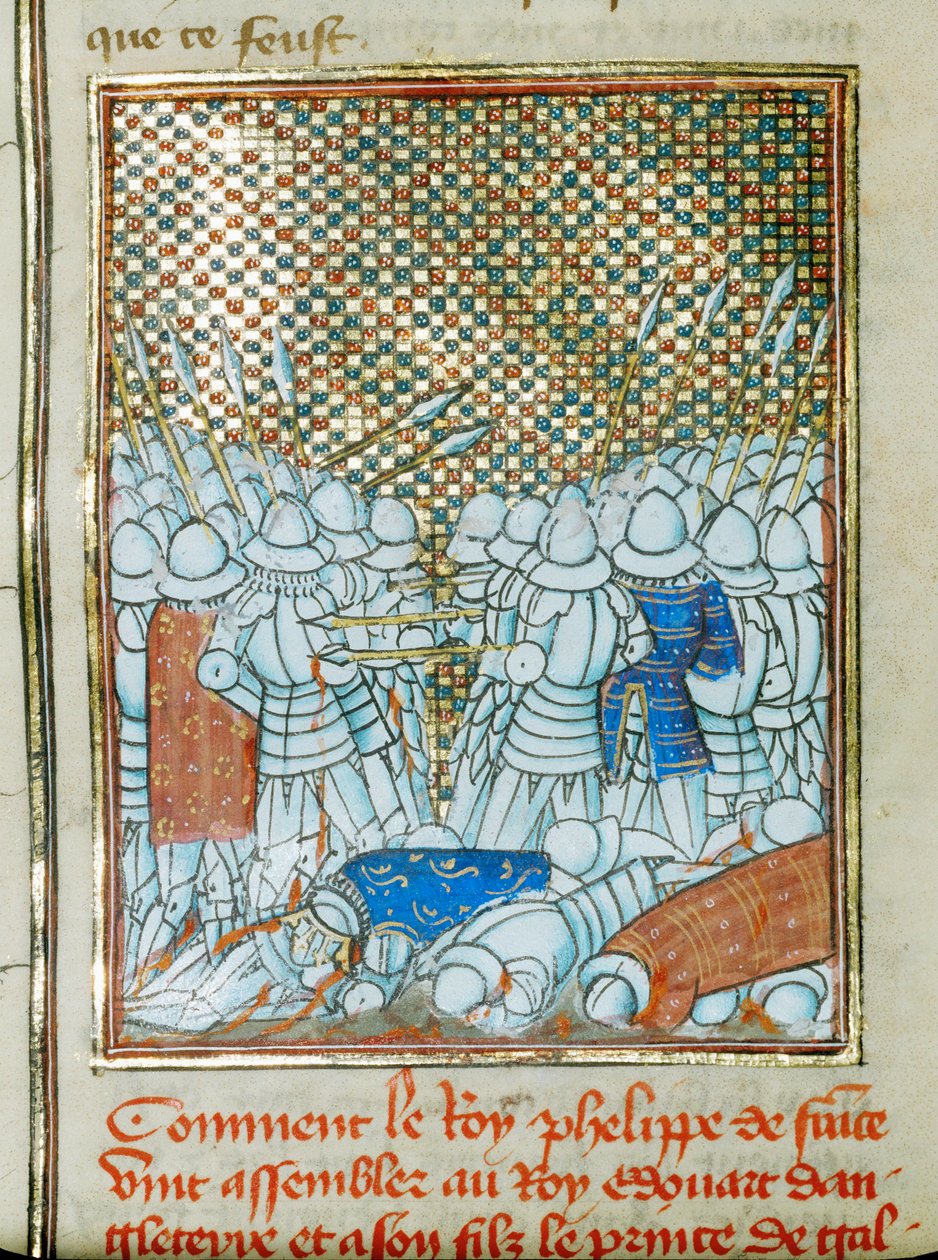 Die Schlacht von Crécy von Jean Froissart