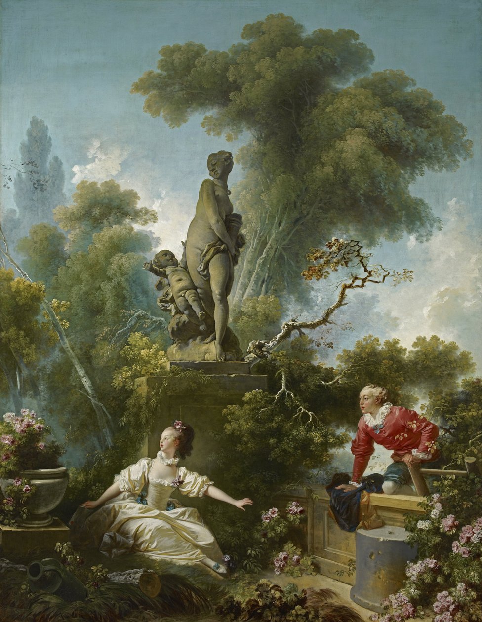 Der Fortschritt der Liebe: Das Treffen von Jean Honore Fragonard