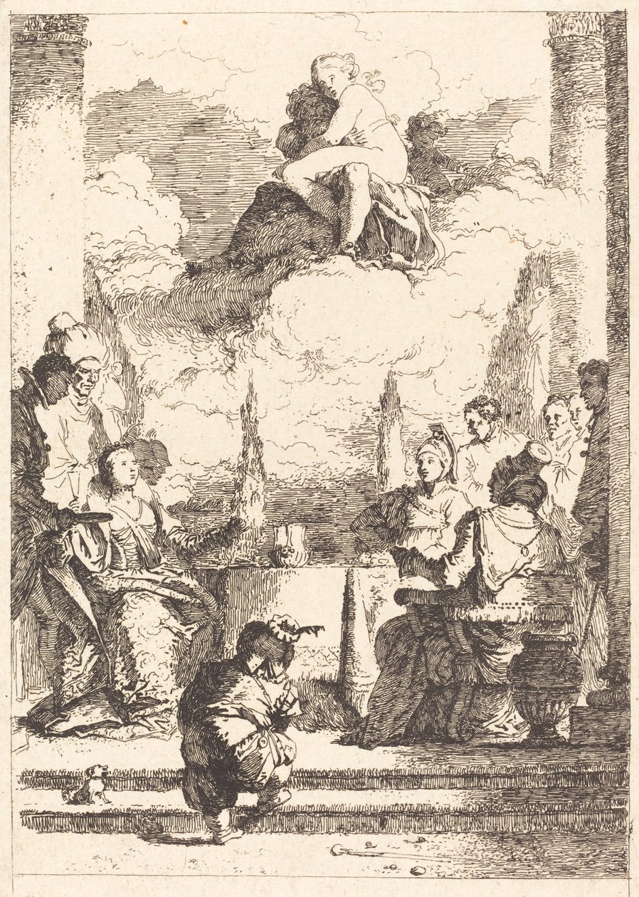 Das Fest von Antonius und Kleopatra von Jean Honoré Fragonard after Giovanni Battista Tiepolo