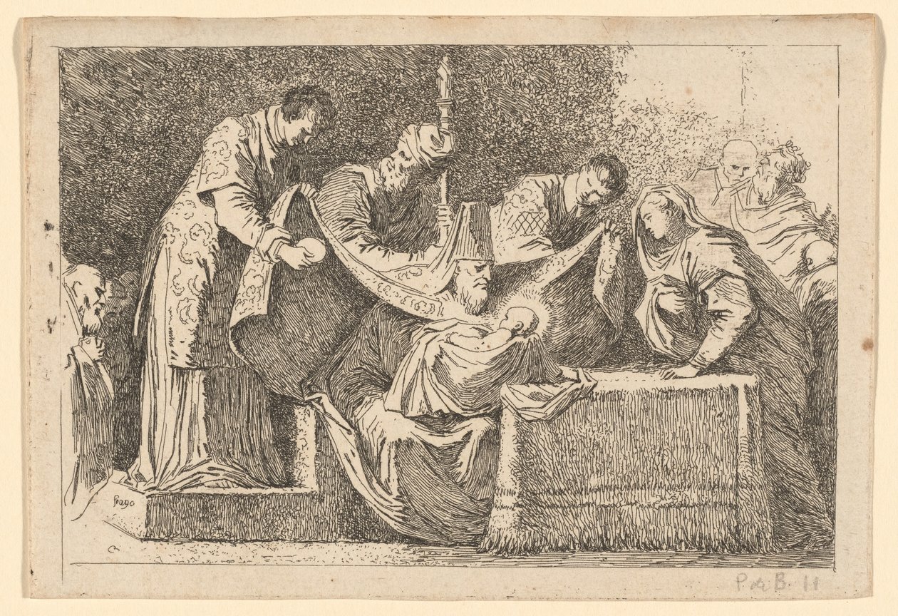 Die Beschneidung von Jean Honoré Fragonard after Jacopo Tintoretto