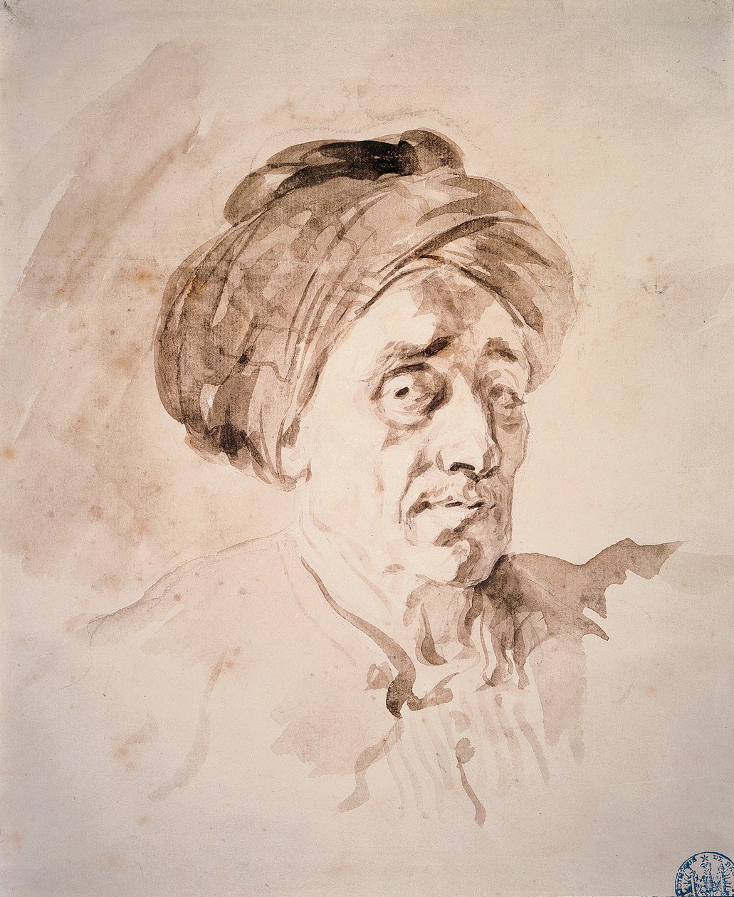 Kopf mit Turban von Jean Honore Fragonard