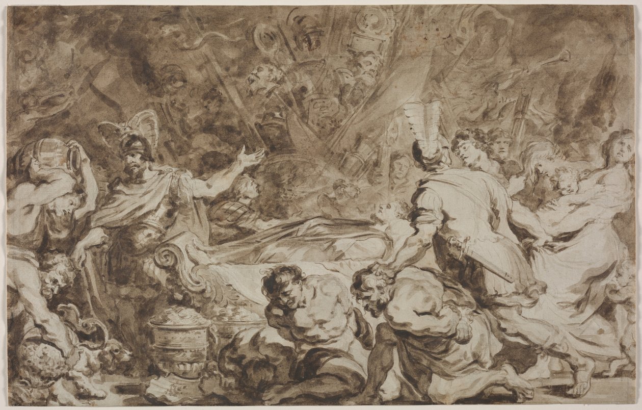 Das Begräbnis von Decius Mus, 1774 von Jean Honore Fragonard