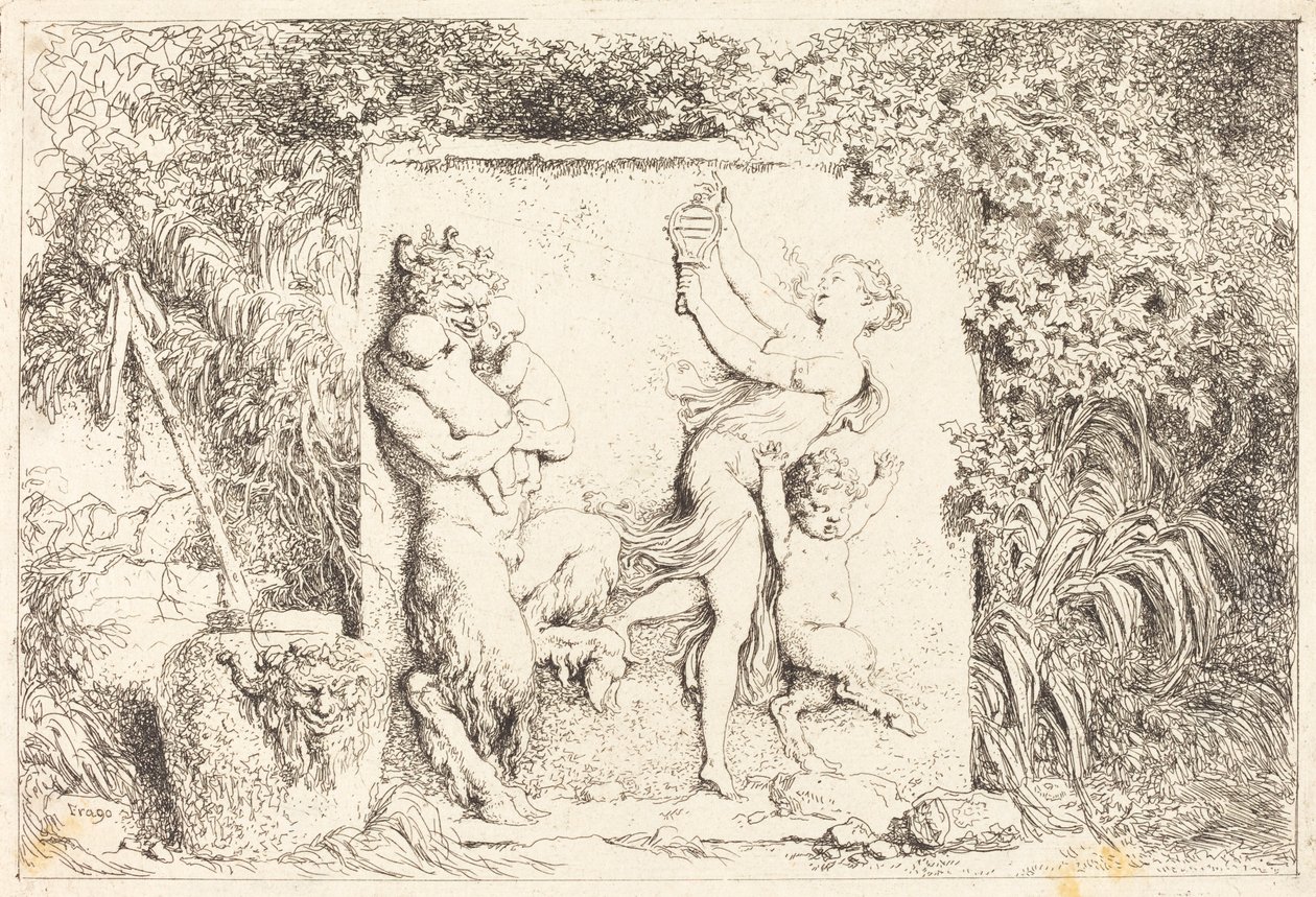 Der Tanz der Satyrn von Jean Honore Fragonard