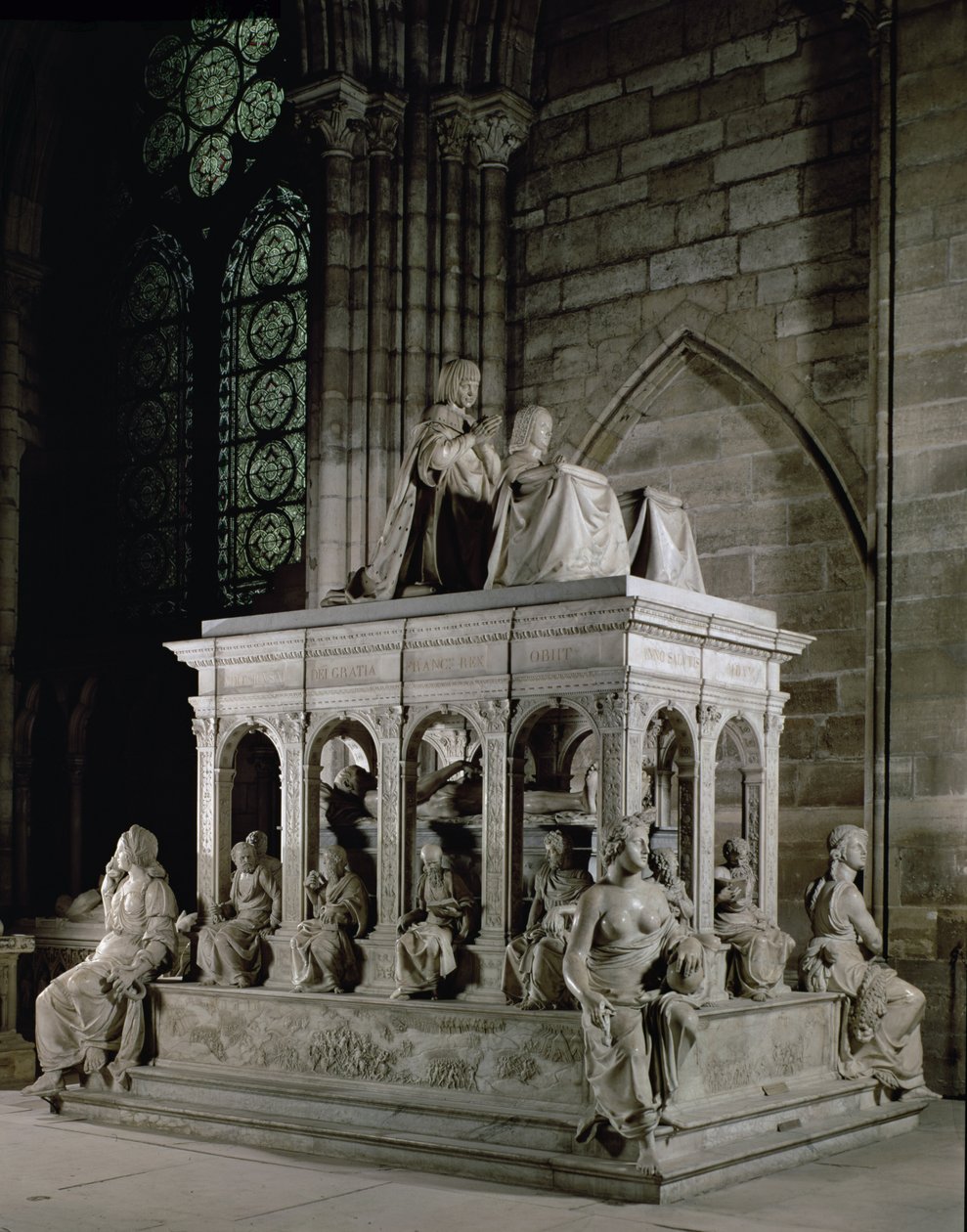 Grabmal von Ludwig XII. (1462-1515) und Anne von Bretagne (1477-1514) (Marmor) von Jean I Juste