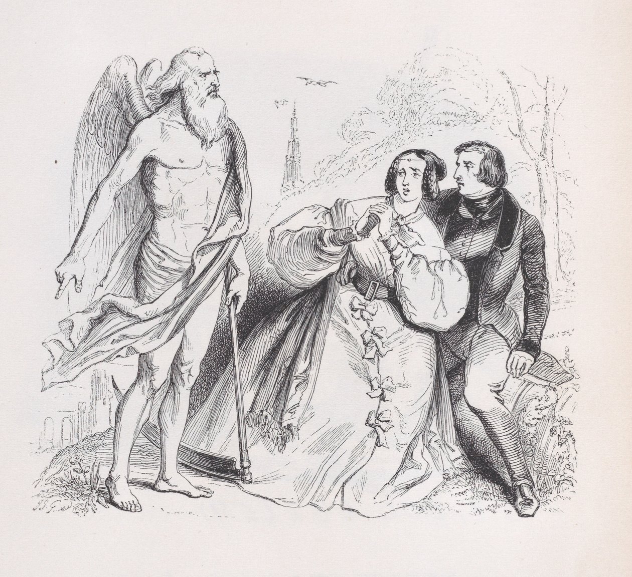 Zeit aus den gesammelten Werken von Béranger, 1836 von Jean Ignace Isidore Gérard