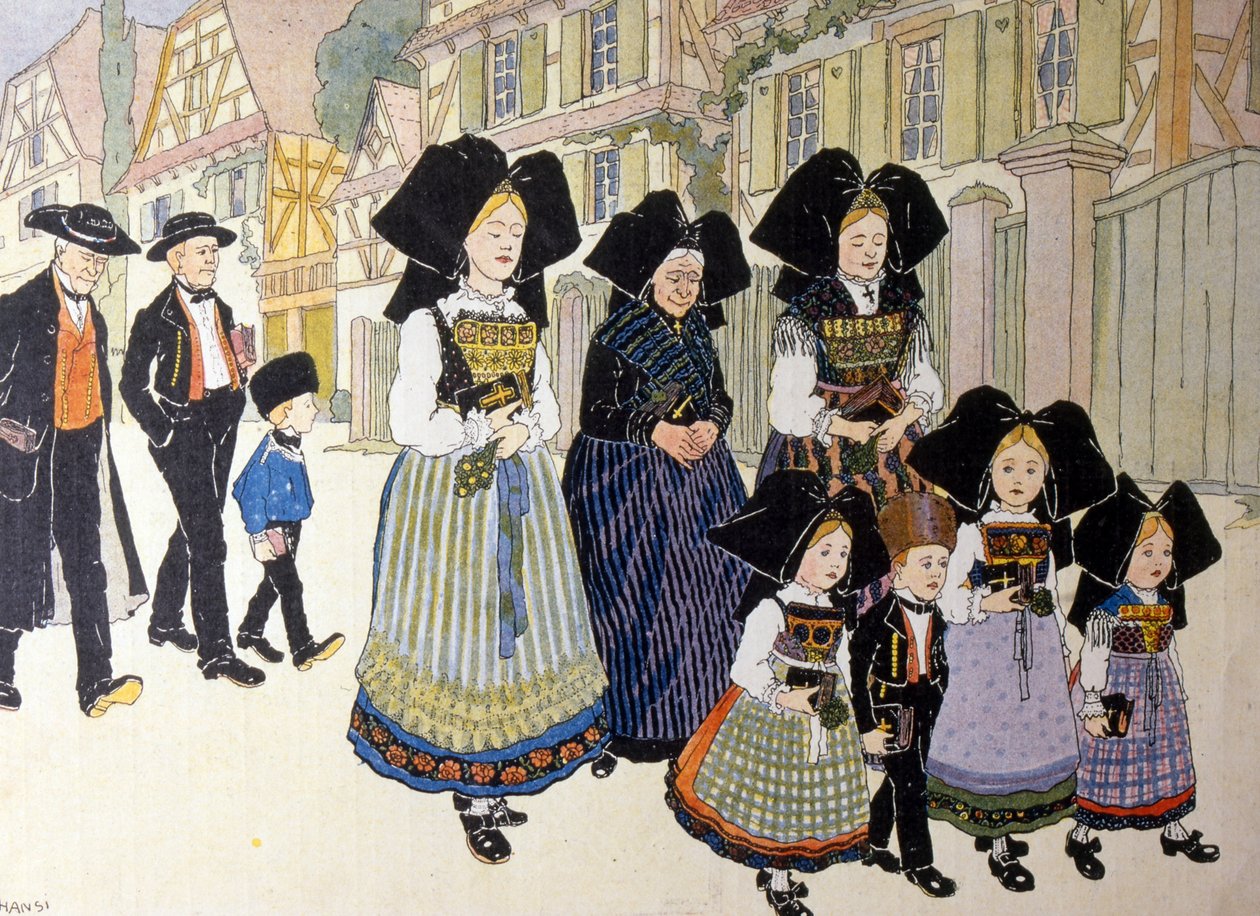 Französische Feierlichkeiten zur Rückkehr des Elsass nach Frankreich von Jean Jacques Waltz