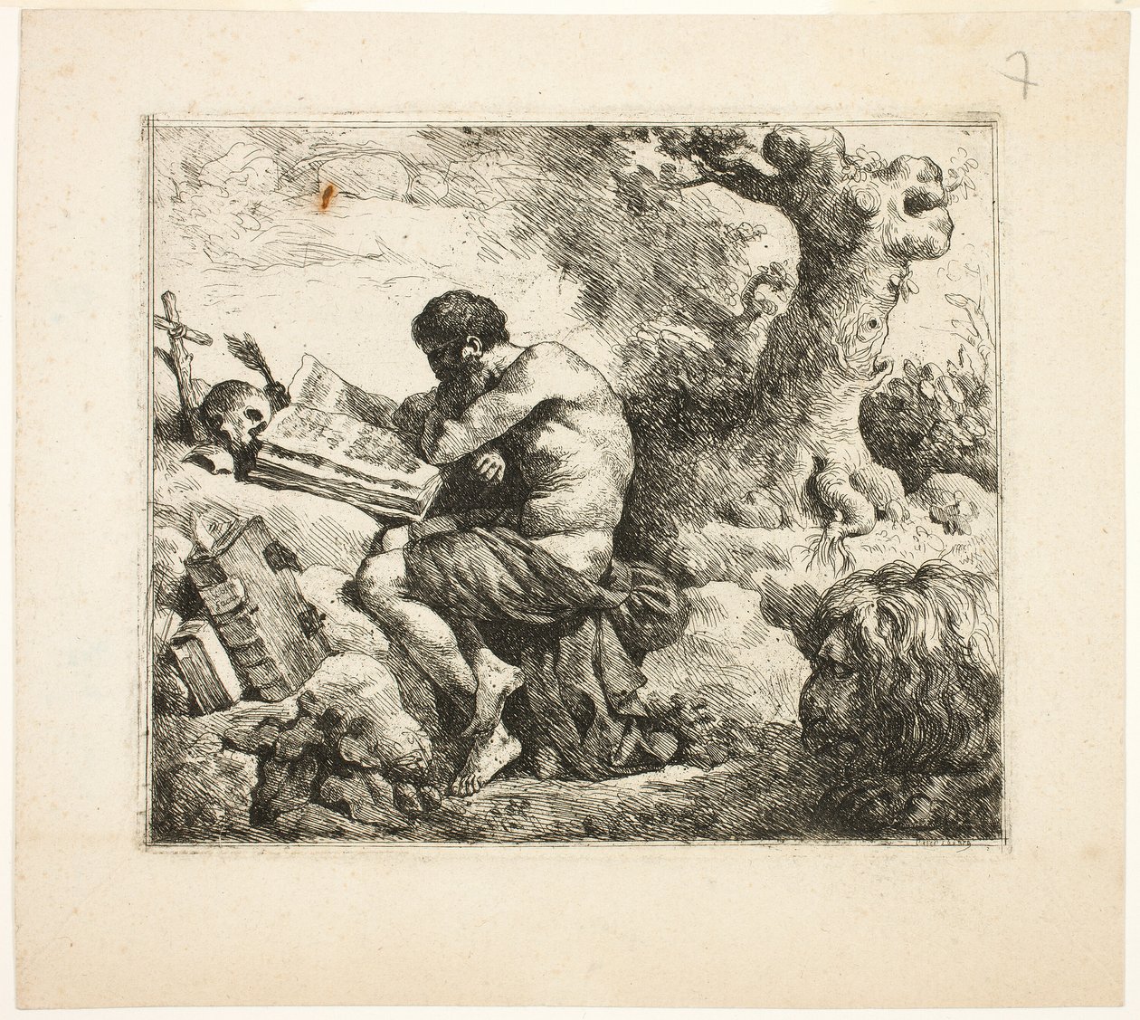 Heiliger Hieronymus von Jean Jacques Lagrenee