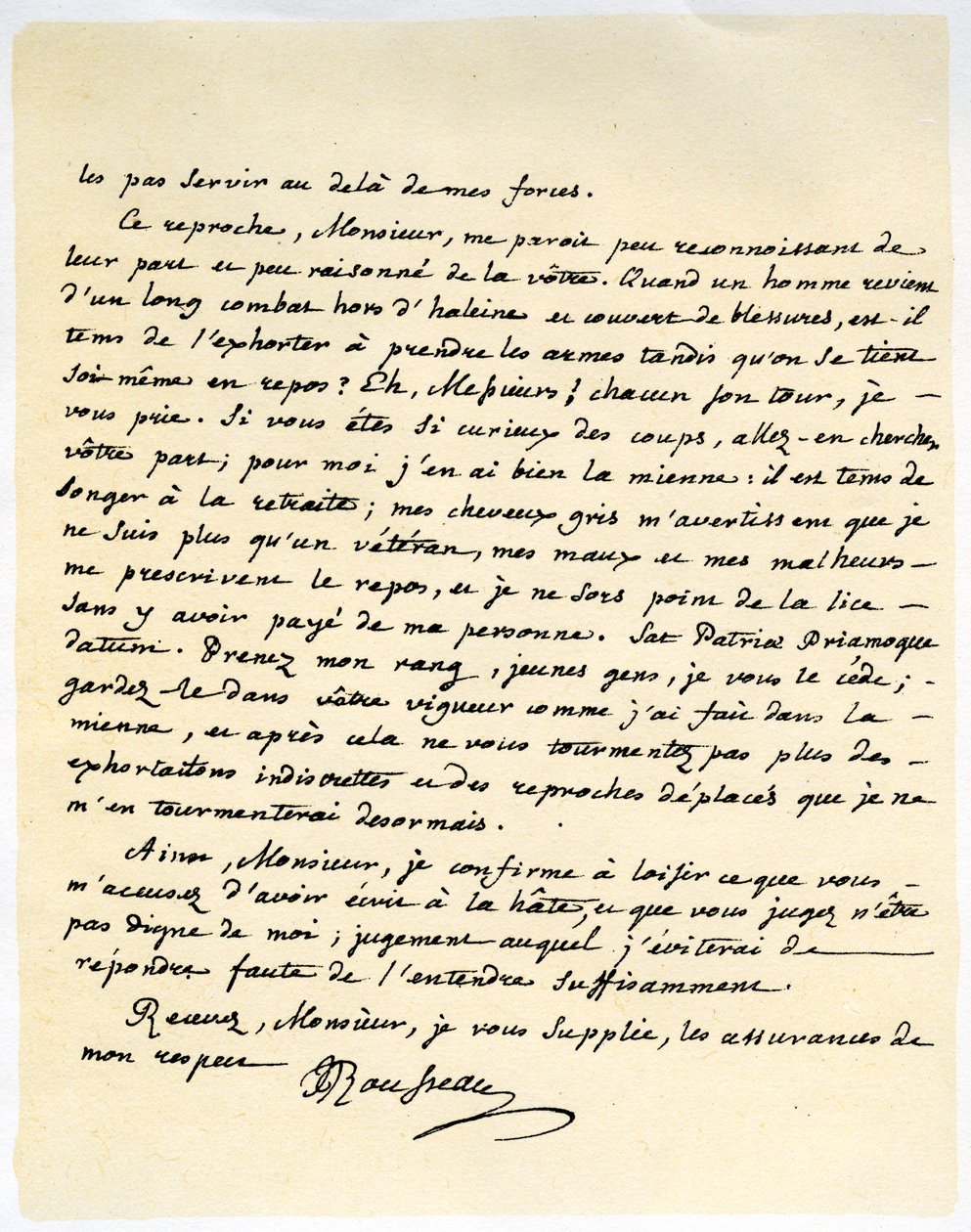 Brief von Jean Jacques Rousseau, 15. Juli 1764 von Jean Jacques Rousseau