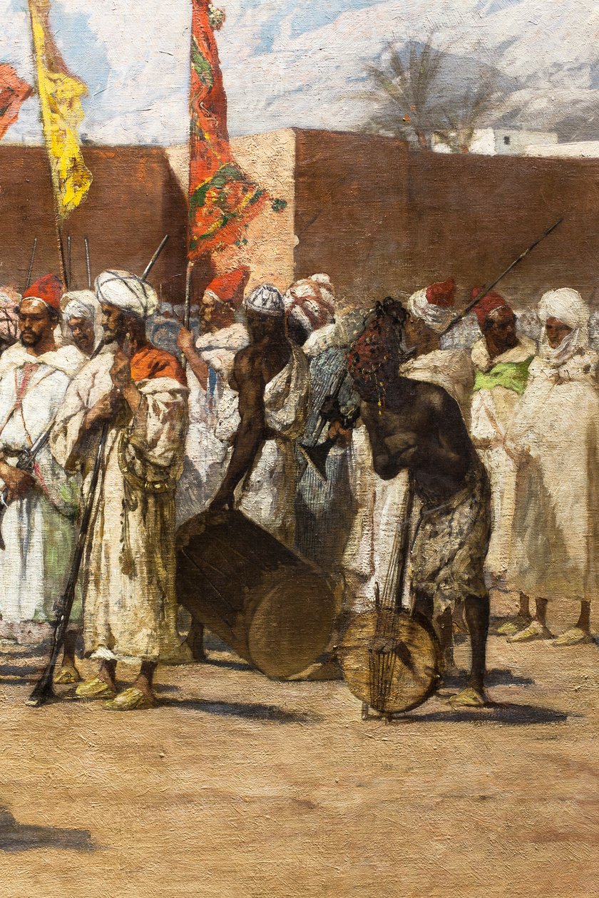 Die letzten Rebellen, marokkanische historische Szene (Detail) von Jean Joseph Benjamin Constant