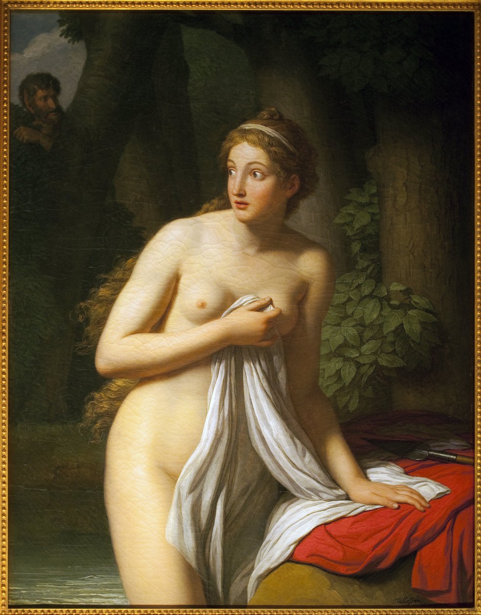 Überraschte Nymphe von Jean Joseph Taillasson