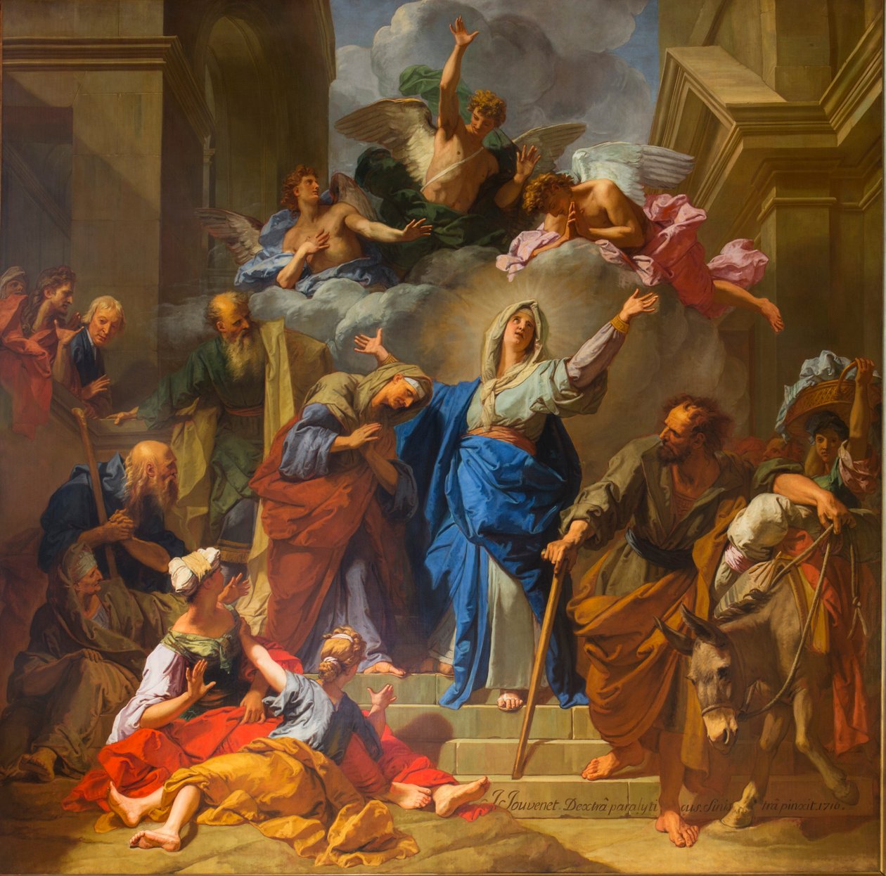 Die Heimsuchung der Jungfrau (Der Magnificat) von Jean Jouvenet von Jean Jouvenet
