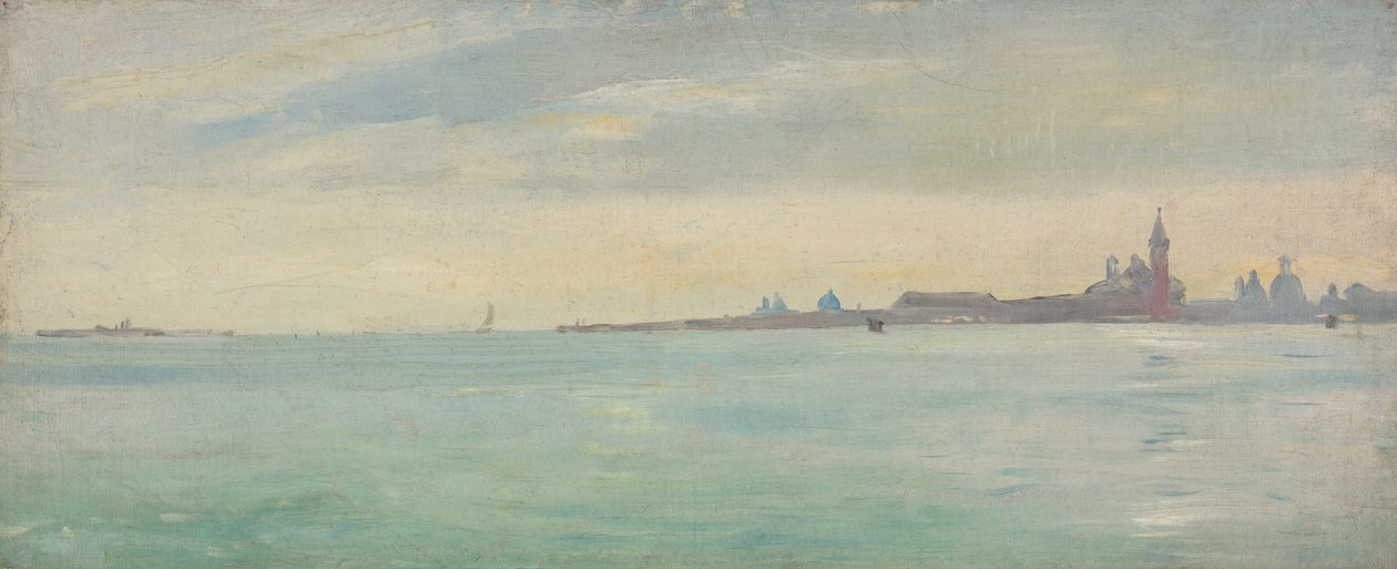 Venedig vom öffentlichen Garten aus gesehen von Jean Jules Antoine Lecomte du Nouy