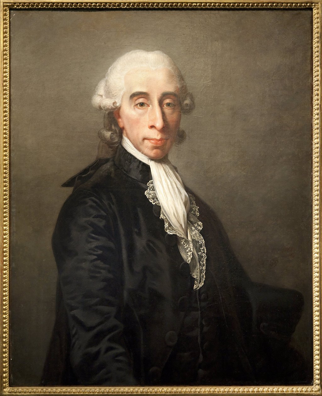 Porträt von Jean Sylvain Bailly (1736-1793), französischer Wissenschaftler, Politiker, erster Bürgermeister von Paris am 15. Juli 1789 während der Französischen Revolution, Guillotine unter der Schreckensherrschaft von Jean Laurent Mosnier