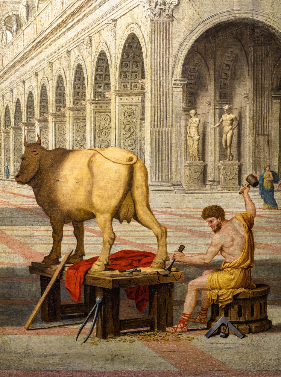 Daedalus und Pasiphaë von Jean Lemaire