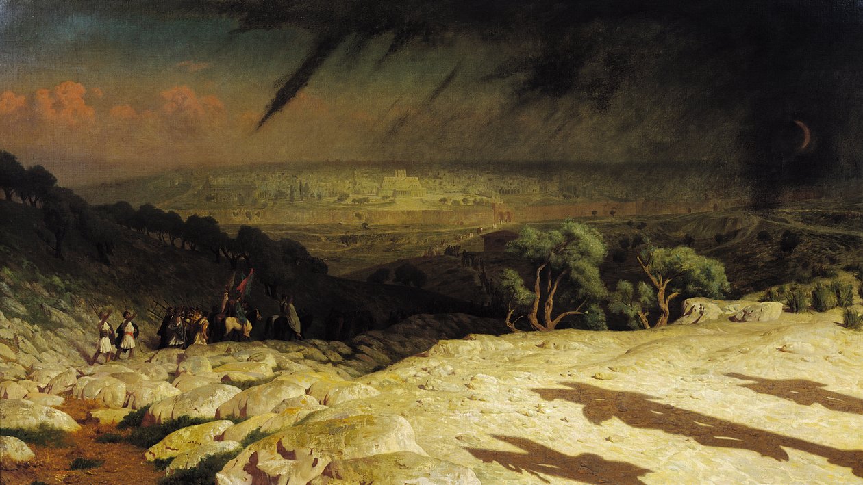 Jerusalem (Golgatha, Consummatum Est, Kreuzigung) 1867 von Jean Leon Gerome
