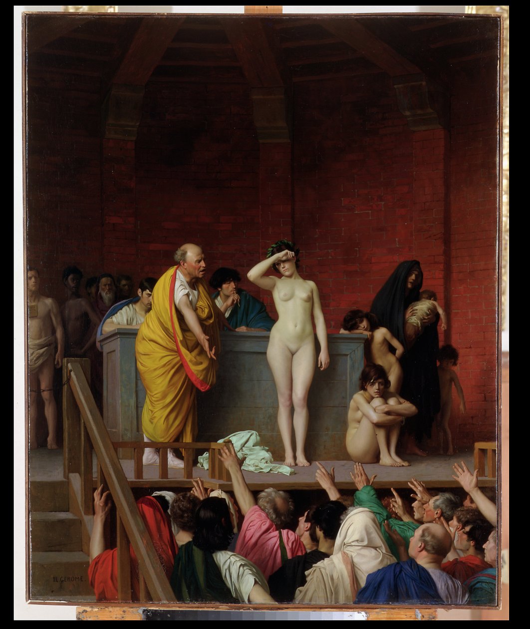 Verkauf eines Sklavenmädchens in Rom von Jean Leon Gerome