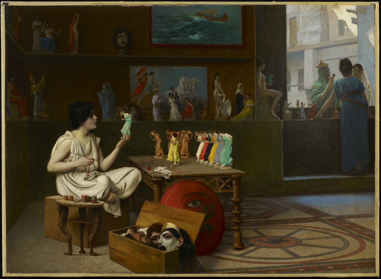 Der antike Töpfermaler: Sculpturae vitam insufflat pictura von Jean Leon Gerome