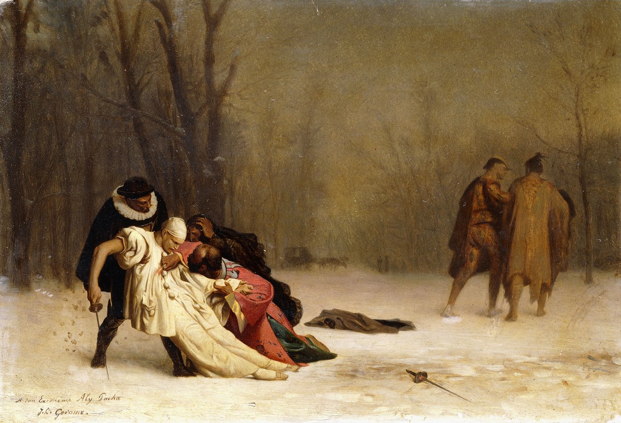 Das Duell nach dem Ball von Jean Leon Gerome