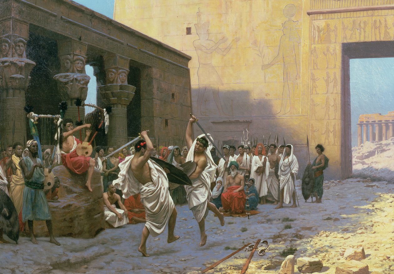 Der Schwerttanz (La Phyrique) von Jean Leon Gerome