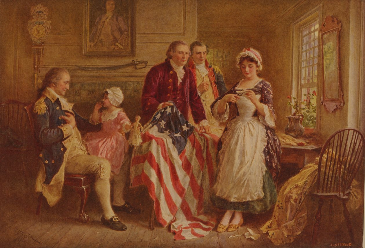 Betsy Ross, ca. 1930 von Jean Leon Gerome Ferris