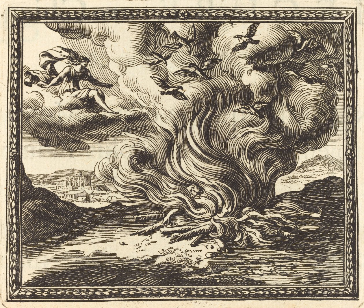 Scheiterhaufen von Memnon von Jean Lepautre