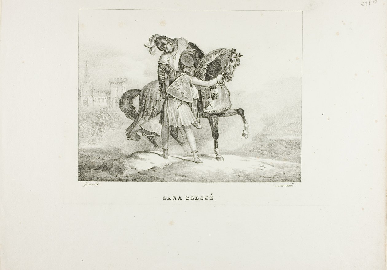 Lara Verwundet von Jean Louis André Théodore Géricault