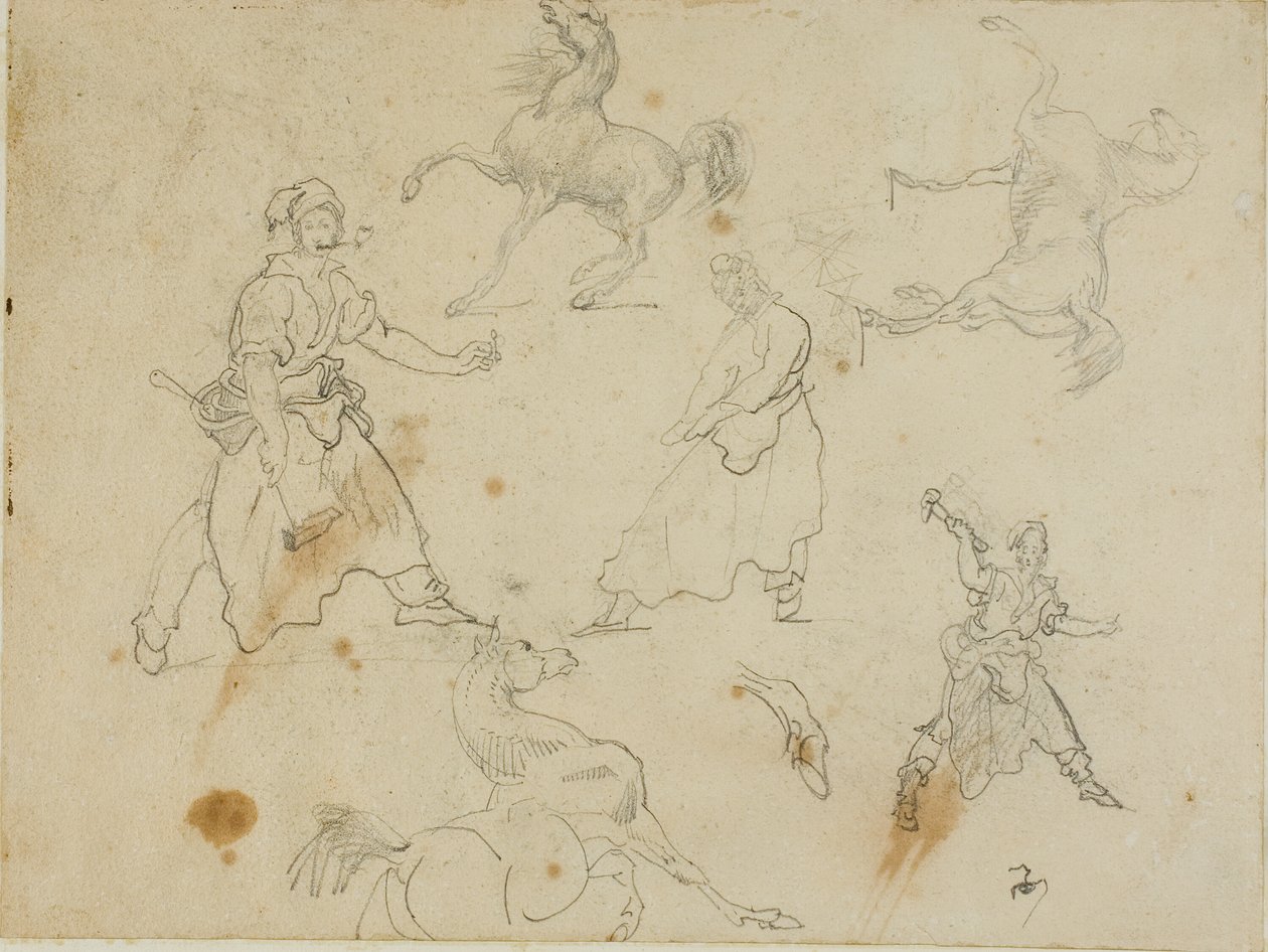 Studien von Schmieden und Pferden von Jean Louis André Théodore Géricault