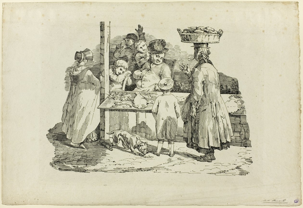 Der schlafende Fischhändler von Jean Louis André Théodore Géricault