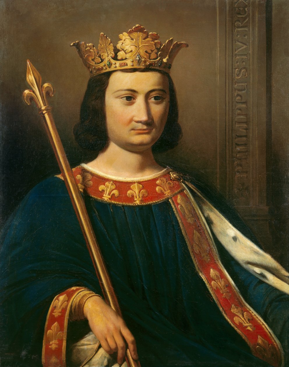 Porträt von Philipp IV. der Schöne (1268 - 1314), König von Frankreich von Jean Louis Bezard