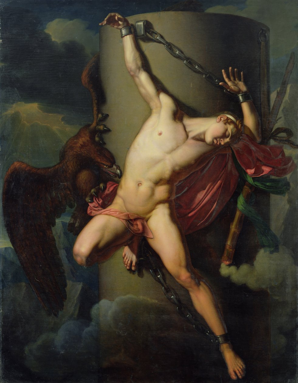 Die Folter des Prometheus, 1819 von Jean Louis Cesar Lair
