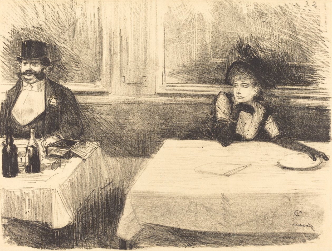 Im Restaurant von Jean-Louis Forain