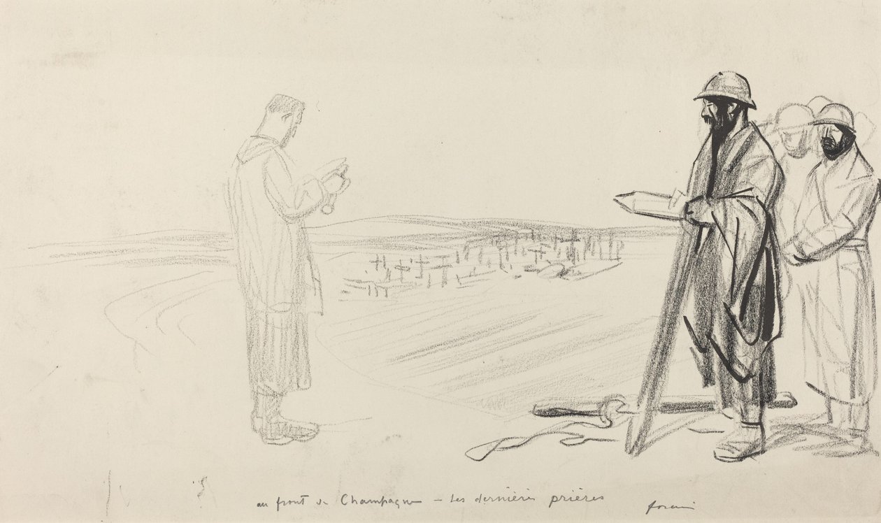 An der Front von Champagne - Die letzten Gebete von Jean-Louis Forain