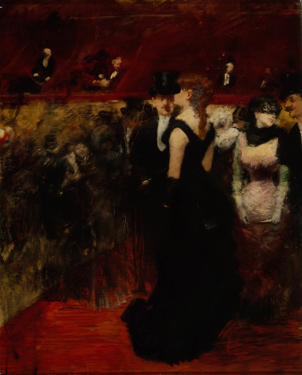 Ball in der Pariser Oper von Jean-Louis Forain