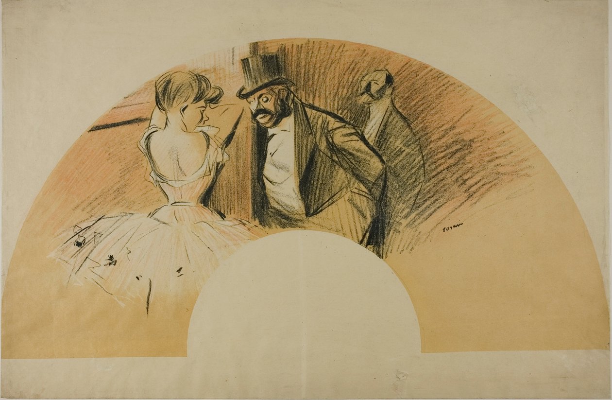 Fächer für den Gavarni Ball von Jean Louis Forain
