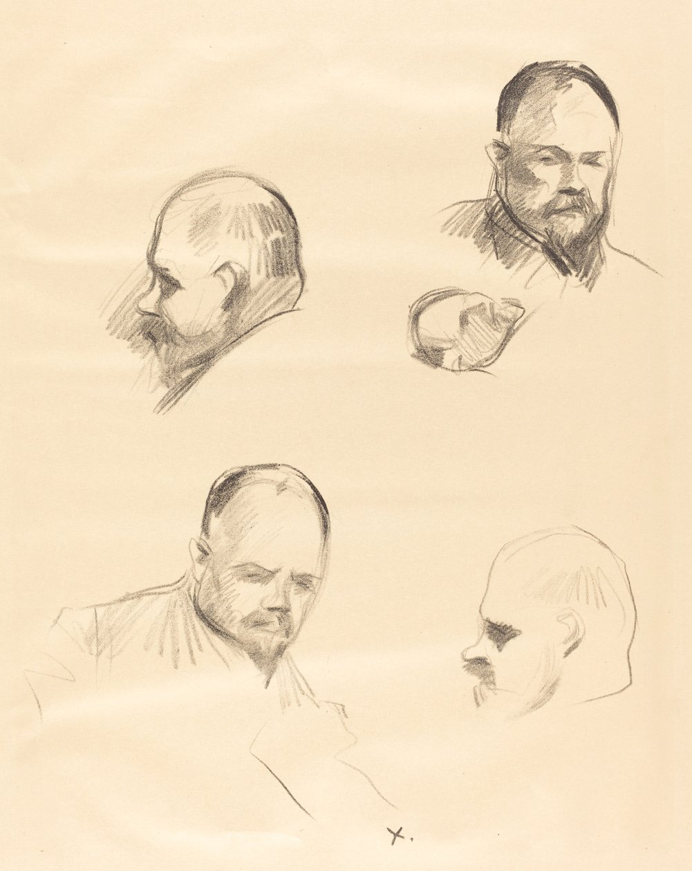 Vier Skizzen von Ambroise Vollard von Jean Louis Forain