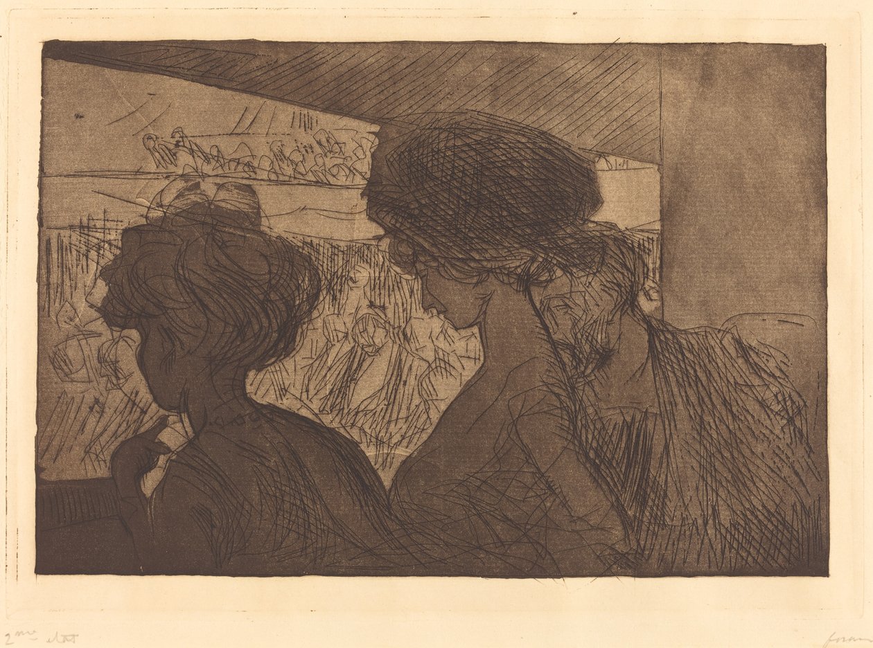 Untere Loge im Theater von Jean-Louis Forain