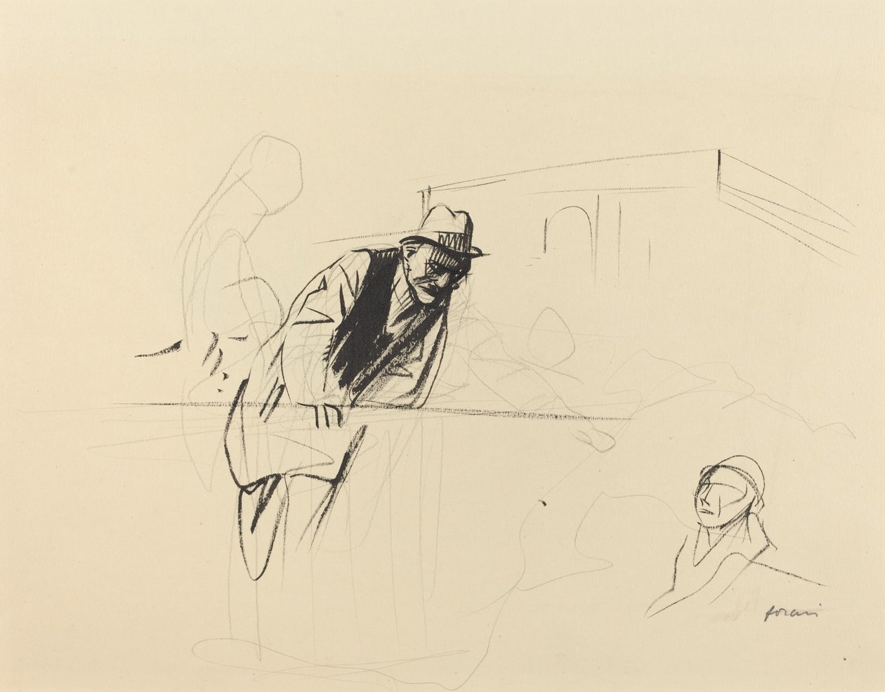 Verhandlungen im Trianon-Palast, Versailles von Jean Louis Forain