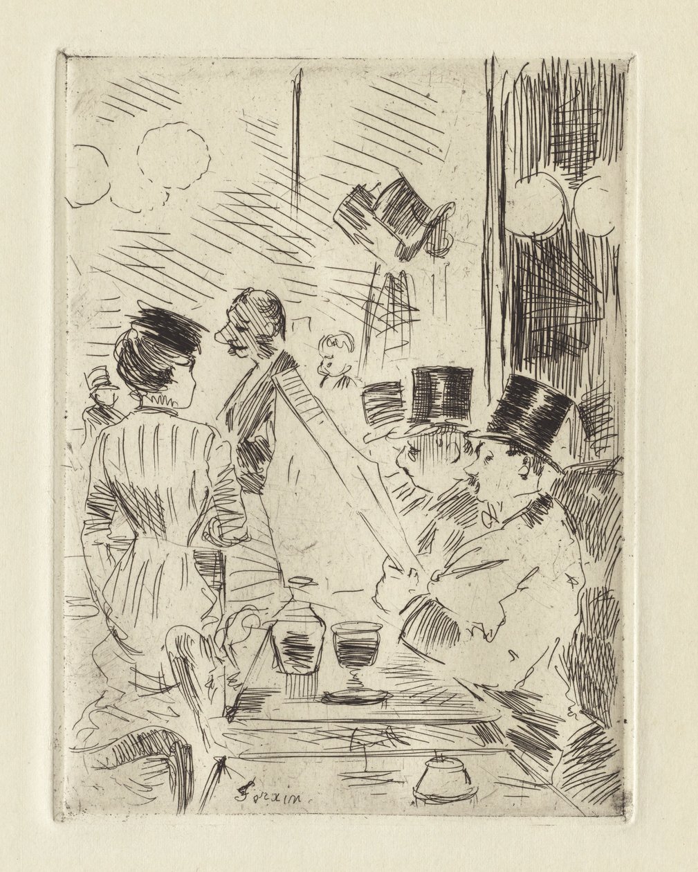 Das Café des Neuen Athen, ca. 1876 von Jean Louis Forain