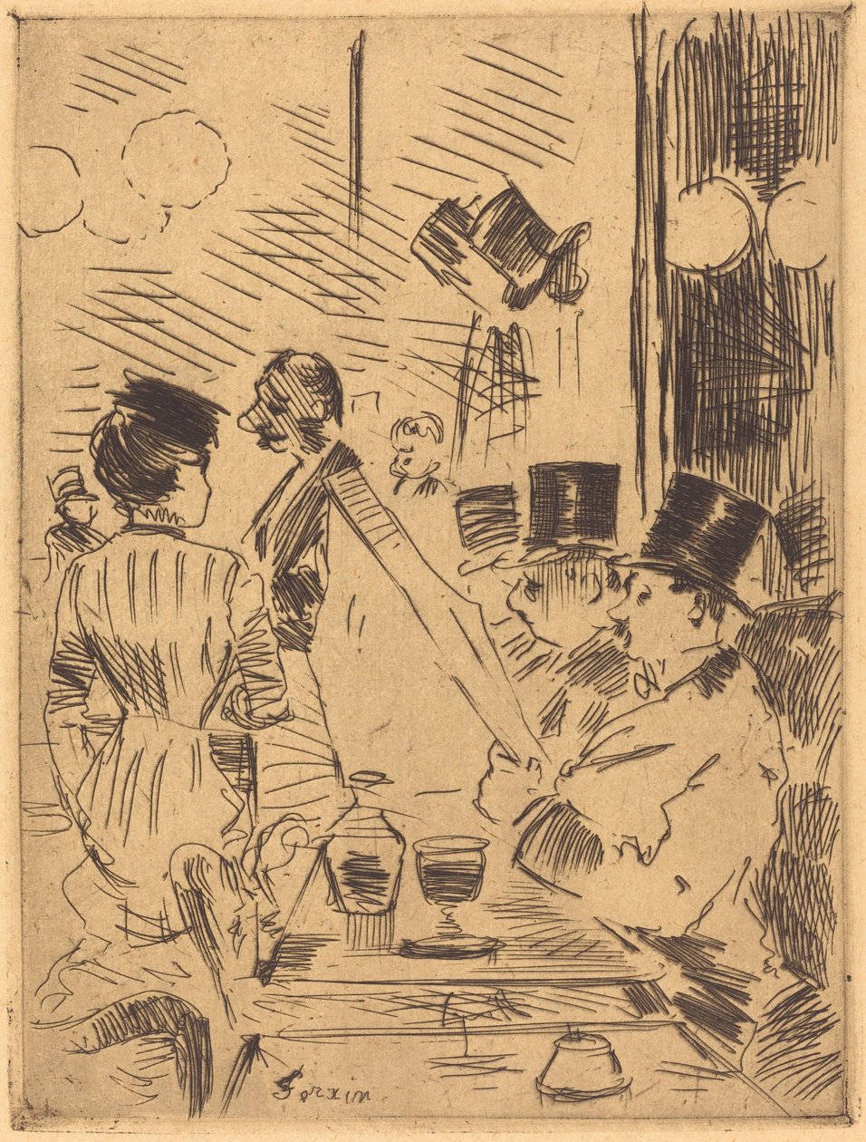 Das Café der Neuen Athen von Jean Louis Forain