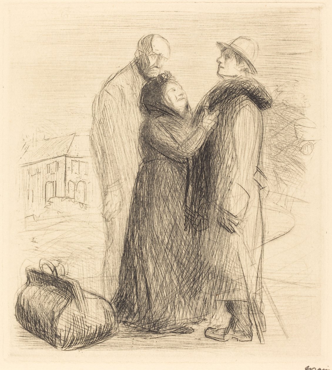 Die Abreise des verlorenen Sohnes (erste Platte, vertikal) von Jean Louis Forain