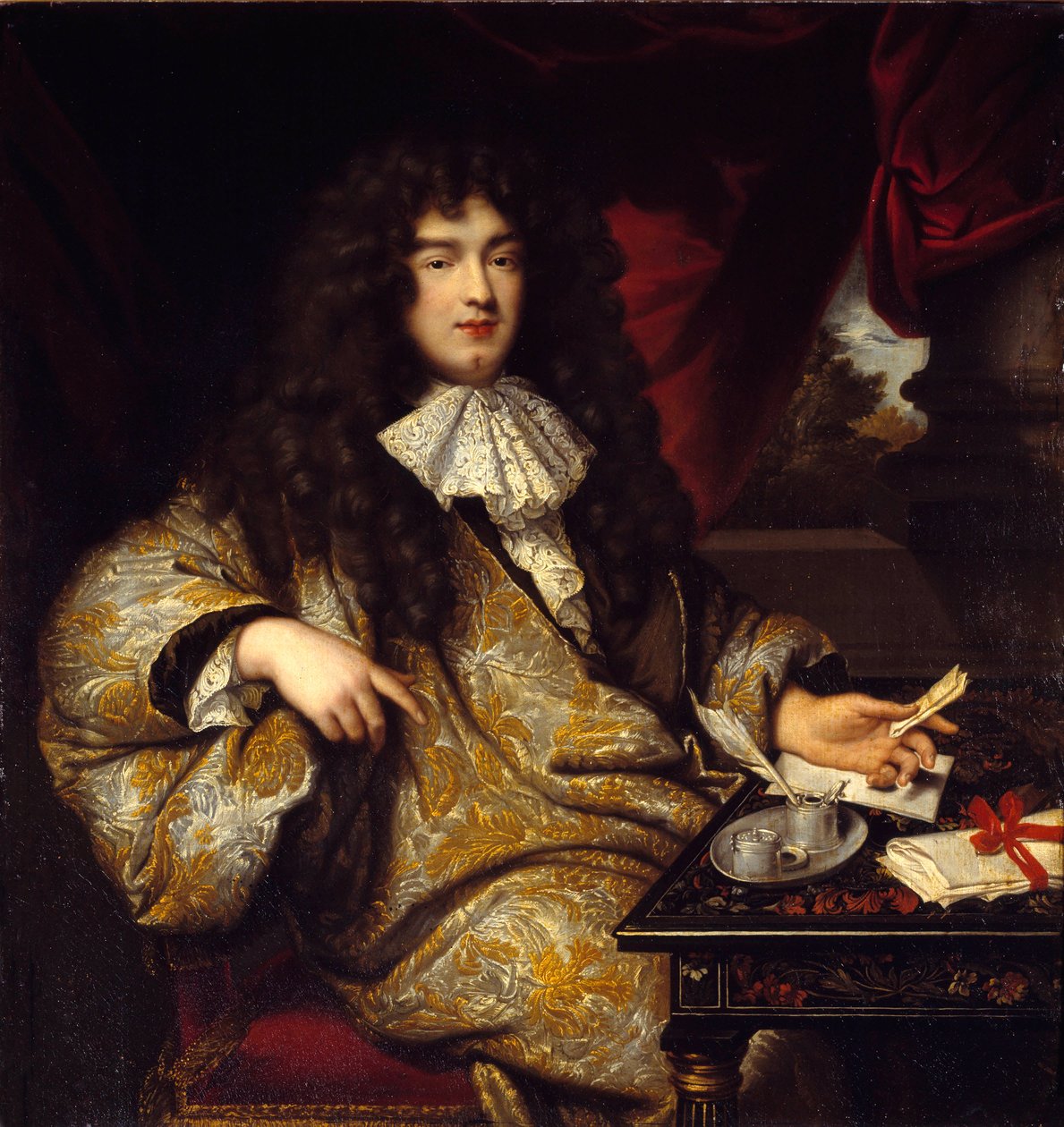 Porträt von Jean Baptiste Colbert von Jean Marc Nattier