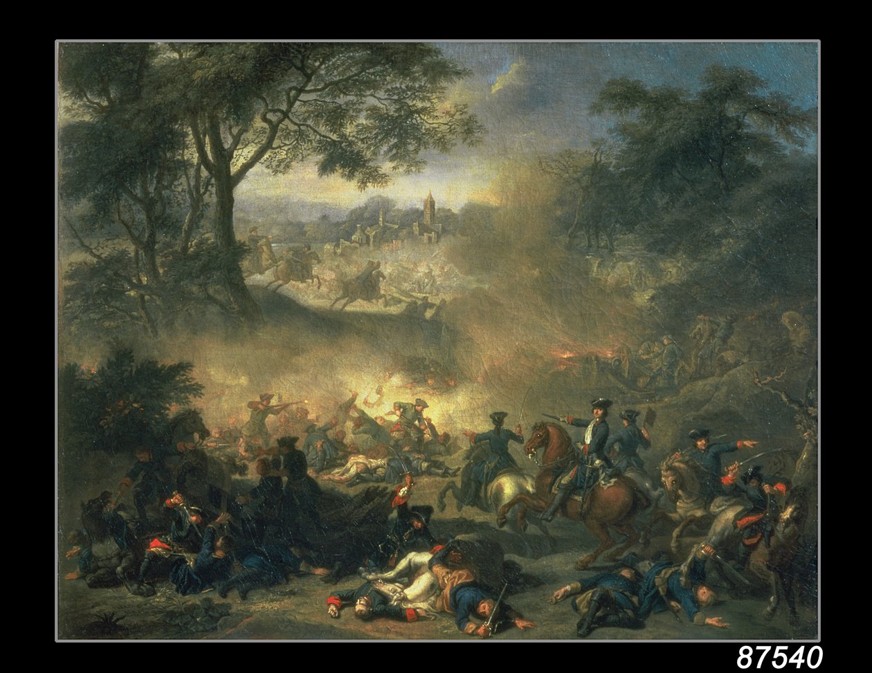 Die Schlacht von Poltawa im Jahr 1709, 1717 von Jean Marc Nattier