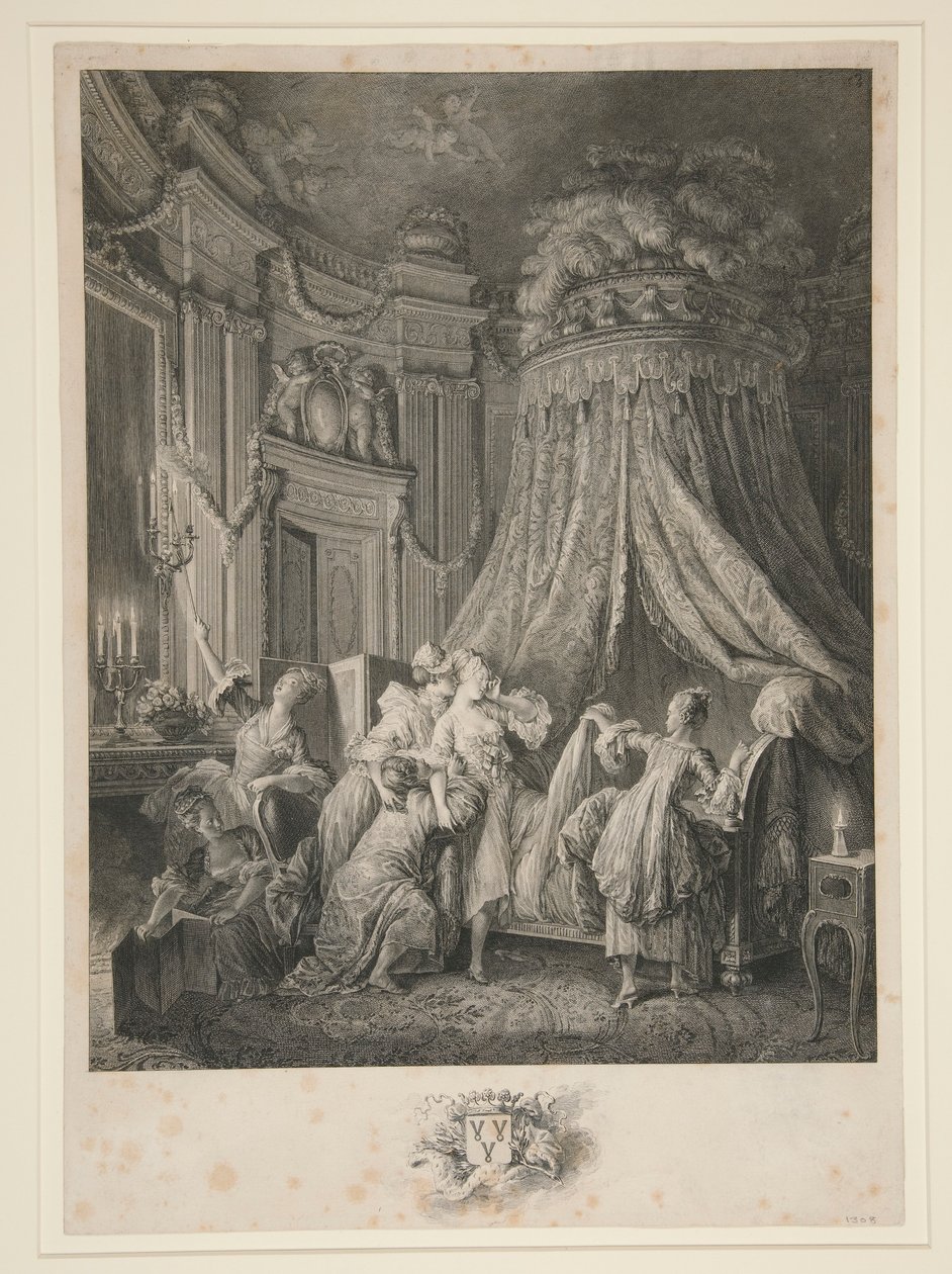 Le Coucher de la Mariée von Jean Michel Moreau le Jeune