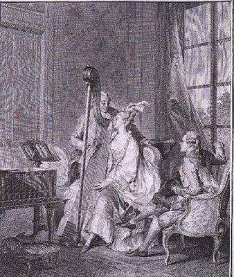 Der gemeinsame Akkord, graviert von I.S. Helman (1743-1809) von Jean Michel the Younger (after) Moreau