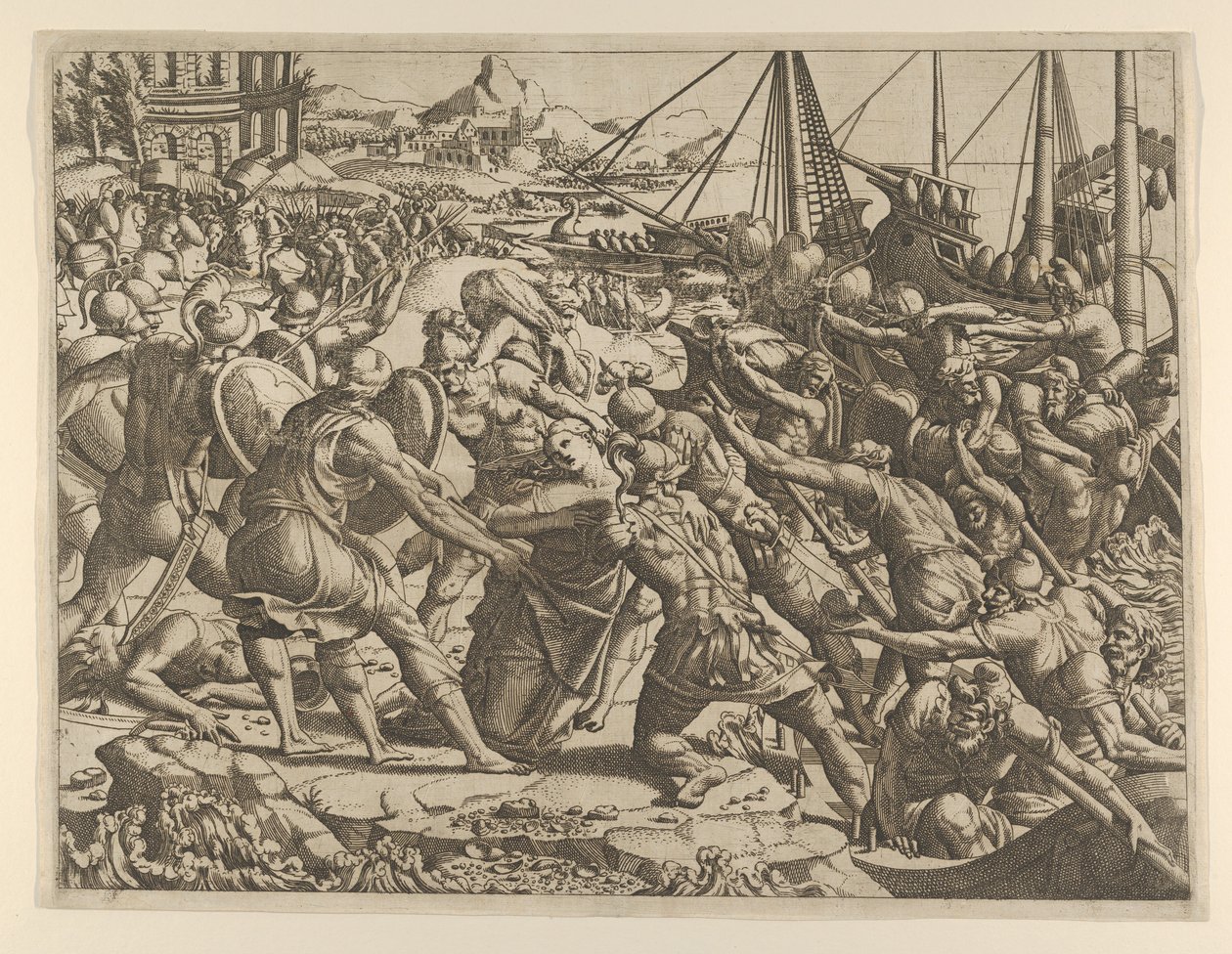 Die Entführung der Helena, 1535-1555 von Jean Mignon